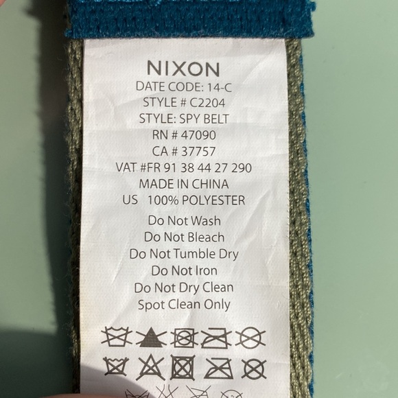 Nixon / Web Spy Belt / Blue (Seaweed) / M/L - Picture 5 of 6